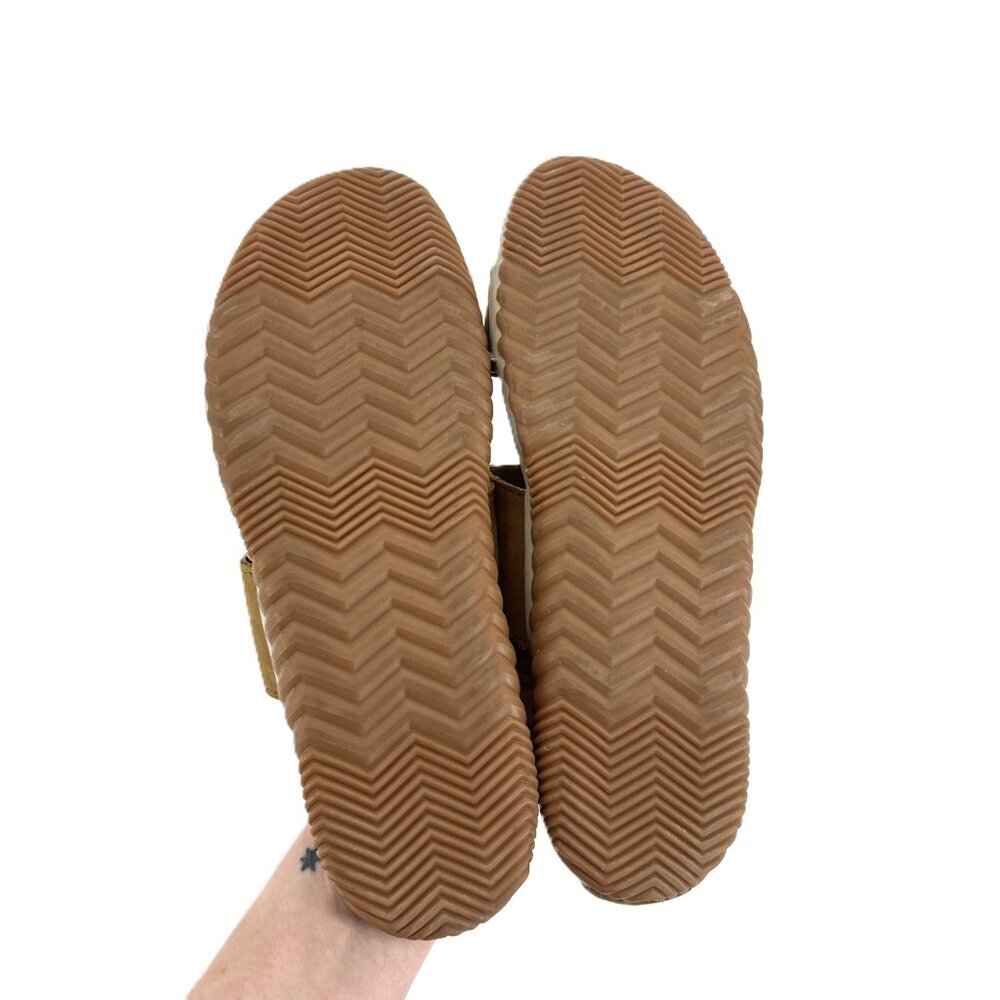 Sorel Tan Slide Sandals with Cutout Straps - Picture 8 of 16
